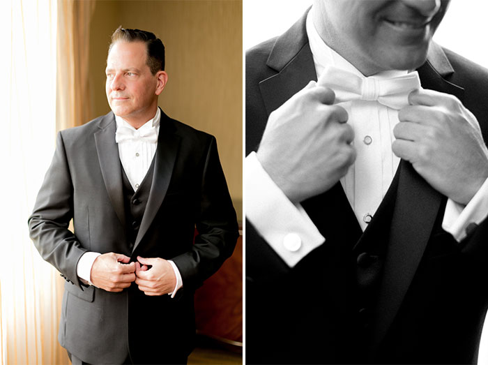 Groom Preparation at Ann Arbor Marriott Hotel 