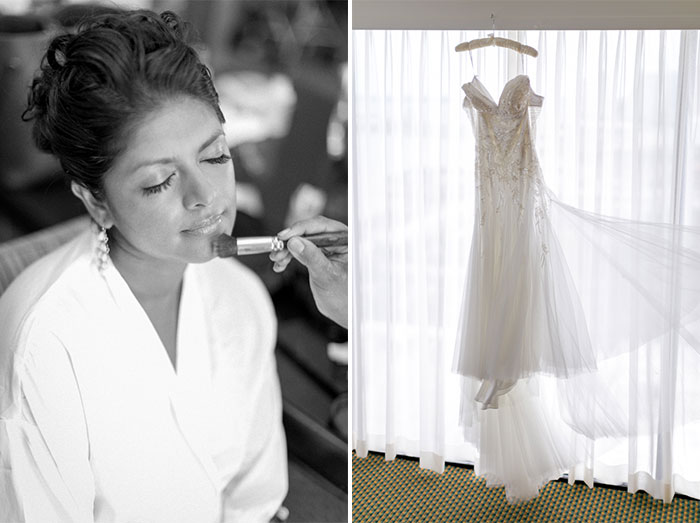 Bride preparation by Miami Wedding Photographer