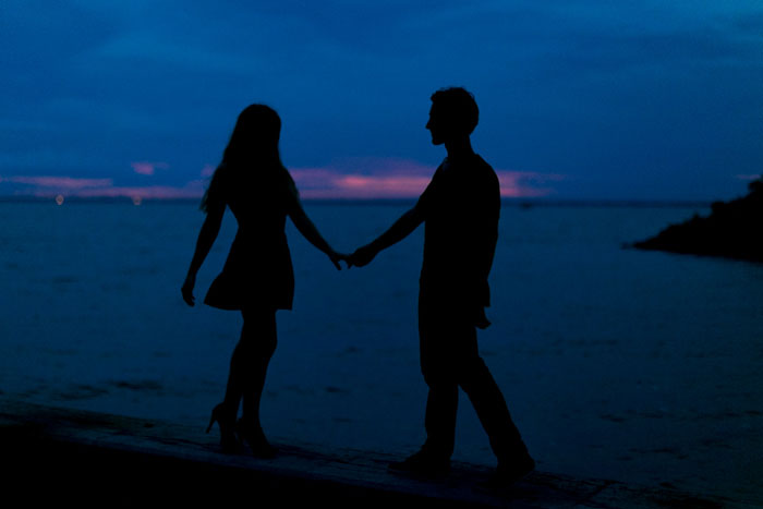 Engagement on the beach