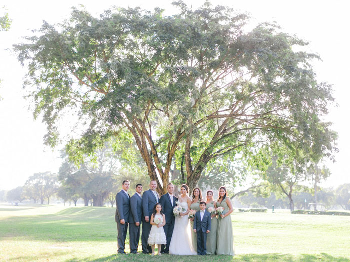 Miami classic outdoors wedding