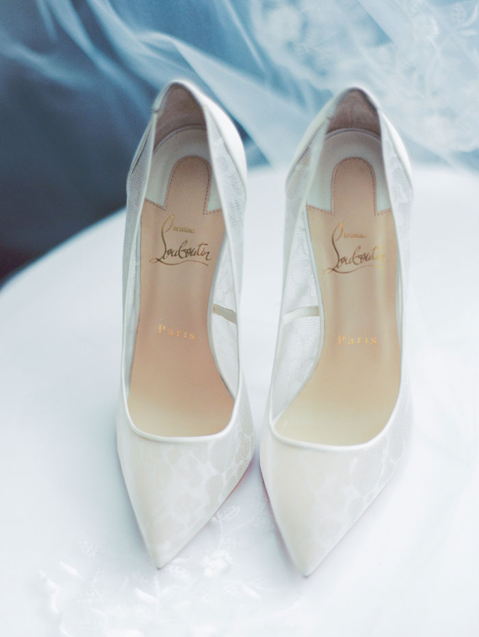 Wedding Christian Louboutin on Contax 645 Fuji 400H