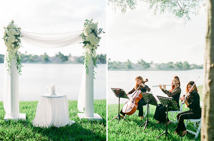 Miami classic outdoors wedding