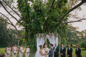 Garden Sunset Wedding By Los Angeles Wedding Photographer